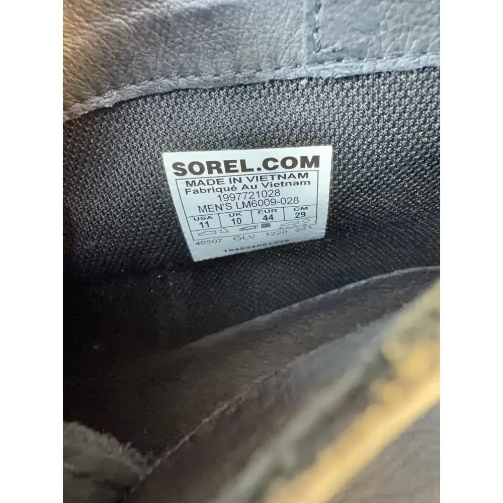 Sorel‎ Waterproof Nubuck Chukka Boots Men’s 11 Gray Lug Sole Casual